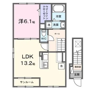 高須町アパート(028404401)【2階】の間取り