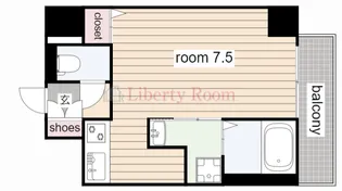 MJC神戸ブレイヴ【6階】の間取り