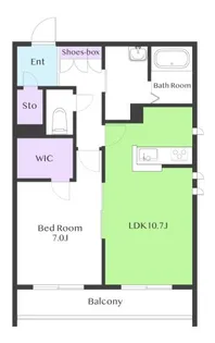 クロスロード【2階】の間取り