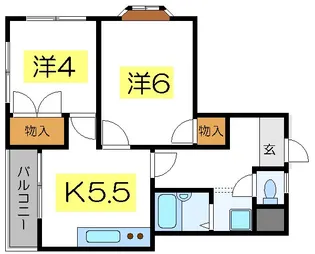 メゾンエスペランサ【2階】の間取り
