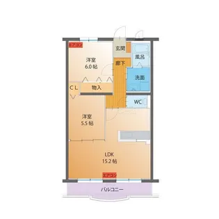 ティンカーベル【3階】の間取り