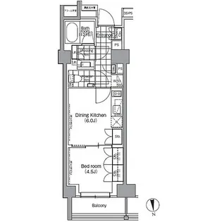 パークハビオ門前仲町【13階】の間取り