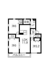 サニーコート【2階】の間取り