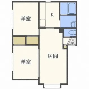 フレンズH2【2階】の間取り