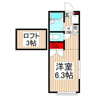 レオパレス光【2階】の間取り