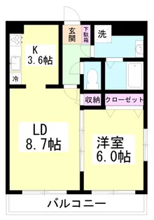 ユーフローレ【1階】の間取り
