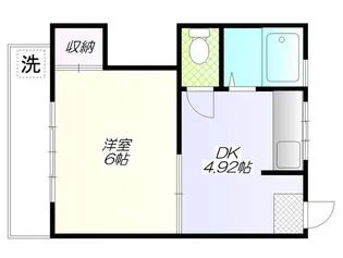 ニュープリンスハイツ【1階】の間取り