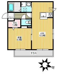 ボヌール千川一号館【1階】の間取り
