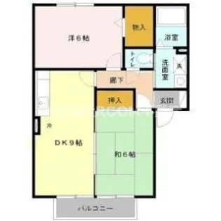 TKIフラットB棟【1階】の間取り