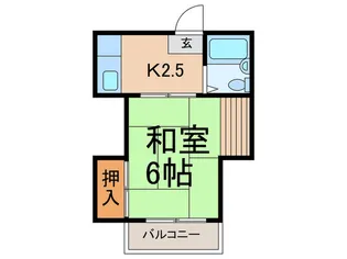 メゾン岡【1階】の間取り