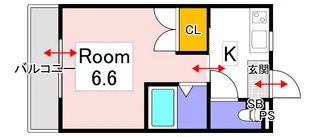 パークプレイス平井I【4階】の間取り