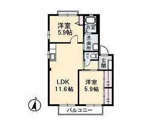 ルピナス【2階】の間取り