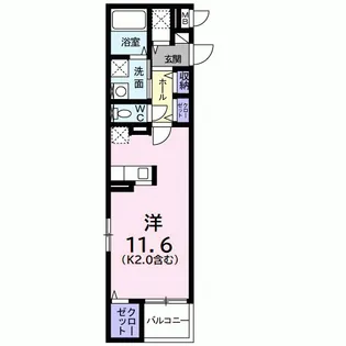 スターカレントI【1階】の間取り