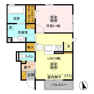 グランディール II【1階】の間取り