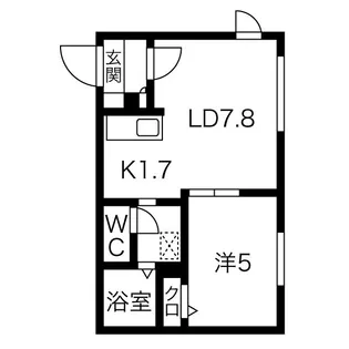 コローレN13W15【2階】の間取り