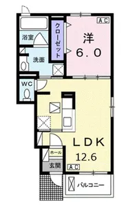 メゾン グレイスA【1階】の間取り