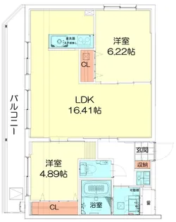 Techno-Terrasse 北綾瀬【3階】の間取り