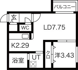 タルト南郷【2階】の間取り