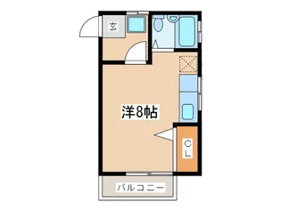 スチュ-デント コンドミニアム【2階】の間取り