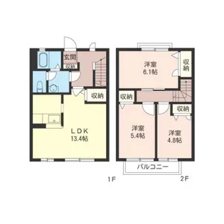 Nスクエア【1階】の間取り