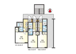 Casa Moma【1階】の間取り