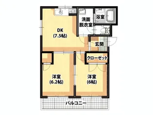 グランシャリオ【3階】の間取り