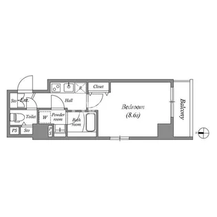 アドバンス京都デタンデュ【4階】の間取り