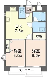 国立クリスタル石川【3階】の間取り