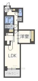 ライオンズステーションタワー東札幌【5階】の間取り
