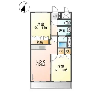 彩都ー花ノ岡【1階】の間取り