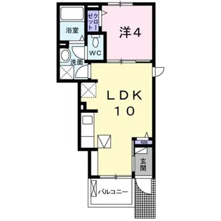 ピアチェヴォーレ【2階】の間取り