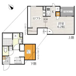 CB福津サントバウム【2階】の間取り