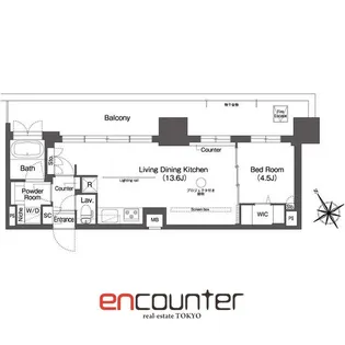 BLUROCK後楽園【15階】の間取り