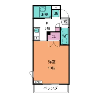 カレッジハイツ六反田【1階】の間取り