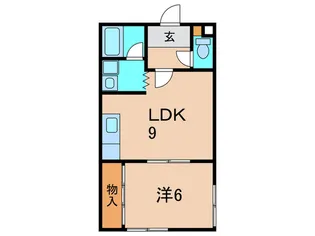 パ-クサイド昆陽【2階】の間取り