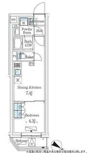 参宮橋ビューアパートメント【4階】の間取り