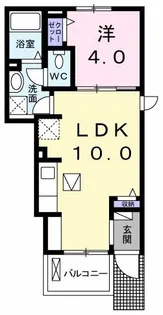 ビオーラ【1階】の間取り