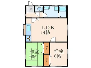 コーポ山本【2階】の間取り