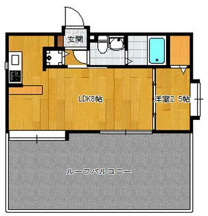 ローズモントフレア舞鶴【12階】の間取り