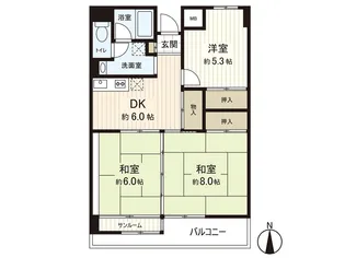 サンシャイン菊平ビル【7階】の間取り