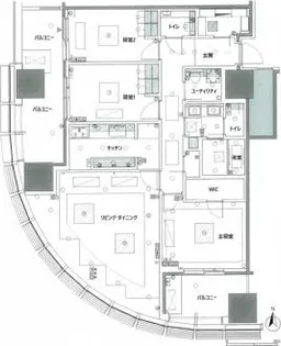 麻布台ヒルズレジデンスB棟【20階】の間取り