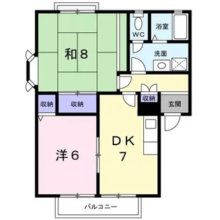 メナージュB【2階】の間取り