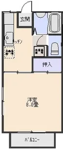 コロネット銀座【1階】の間取り