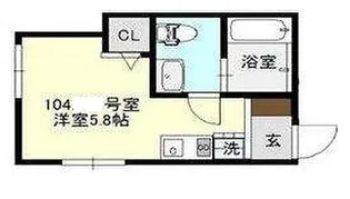 グレースコート横浜山手【1階】の間取り