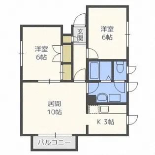 トリオ383【3階】の間取り