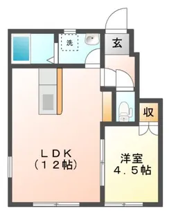 シャ・アムール【1階】の間取り