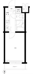ルーブル早稲田六番館【4階】の間取り