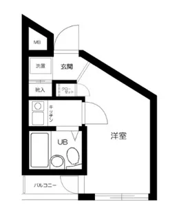 スカイコート新宿第3【2階】の間取り