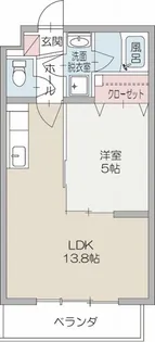 グリーンリーフII【1階】の間取り
