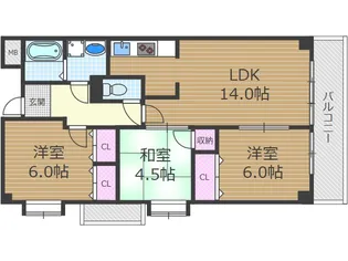 アグニールマエダ2【2階】の間取り